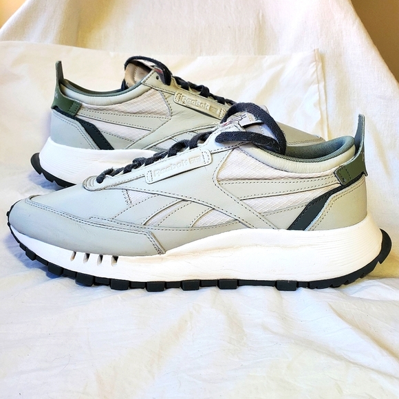 Reebok Other - Reebok Men's Classic Leather Legacy Running Shoes Pure Gray/Green Size 10 FY7555